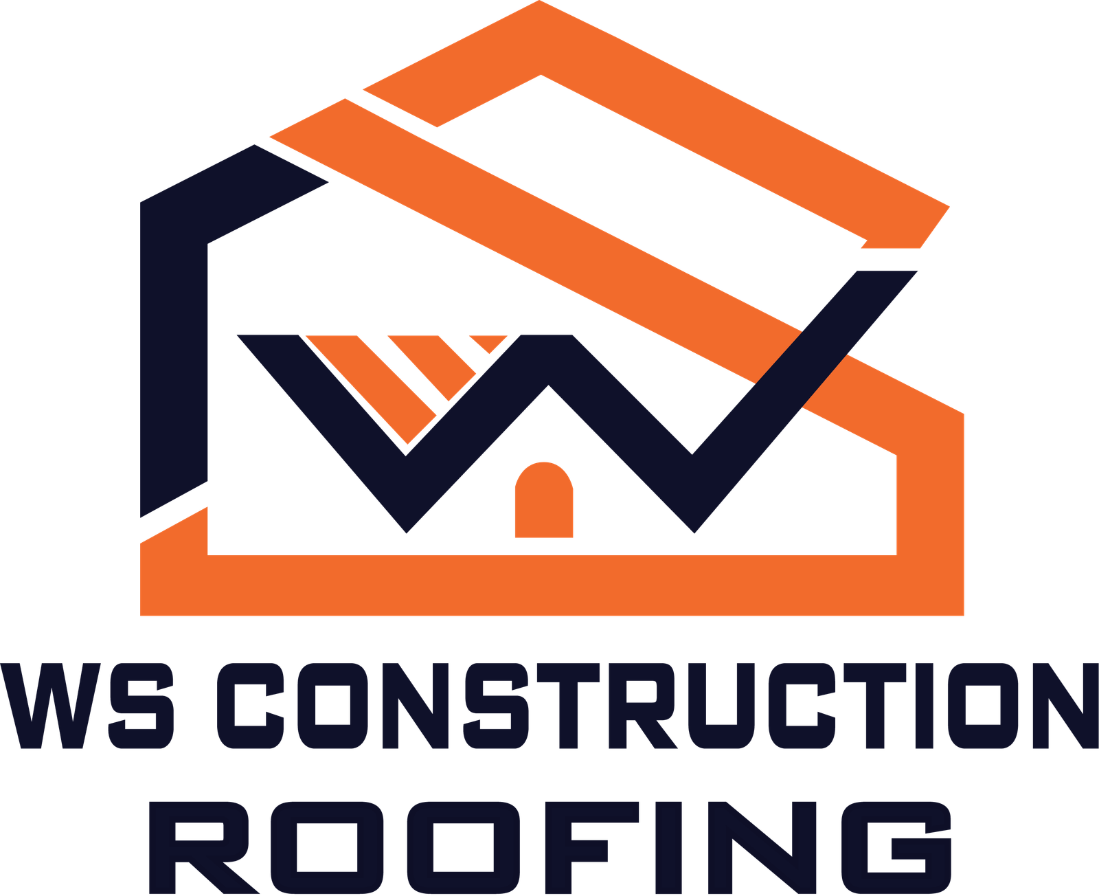 WS construction roofing logo